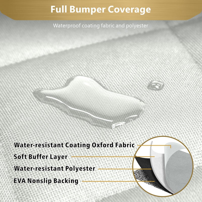 Veckle Cargo Liner, SUV Cargo Cover for Dogs with Side Flaps Hammock Water Resistant Nonslip Dog Seat Cover Cargo Area Protector Scratchproof for SUVs Sedans Vans - Image 5